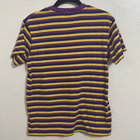 Purple, Blue, Yellow striped Odd Future shirt - Picture 2 of 3